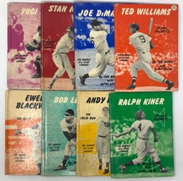 Complete 1951 A.S. Barnes Baseball Books Set (8/8) W/ Ted Williams, Joe DiMaggio, And More!