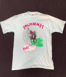 1980s Palm Beach Polo Single Stitch Graphic T-shirt