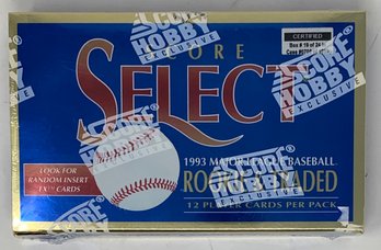 Factory Sealed 1993 Score Select Baseball Hobby Exclusive Box!