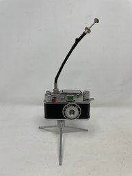 1960s Novelty Camera Lighter On Tripod