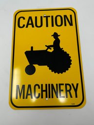 Caution Machinery Sign Tractor Heavy