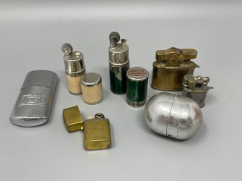 Vintage Lighter Lot Including Kelly Tires Advertising Unusual Shapes Sizes