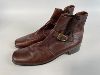 Vintage Mens Bally Leather Italian Boots Size 11.5