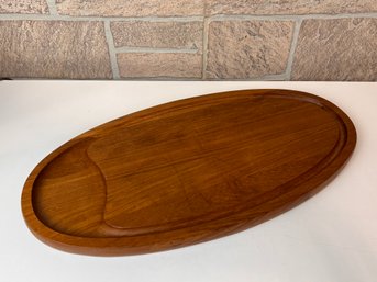 Signed Dansk Designs JHQ Teak Chip And Dip Serving Tray