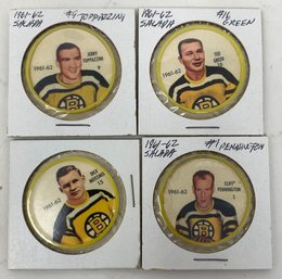 Lot Of (4) 1961 Salada Boston Bruins Hockey Coins