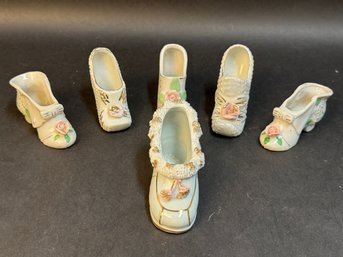 Group Of Porcelain Shoes