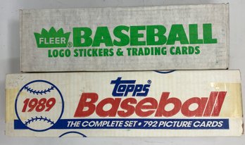Lot Of (2) Baseball Factory Sets 1989 Topps And 1988 Fleer