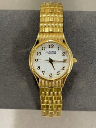 Caravelle By Bulova Watch Womens Gold Tone Stainless Steel Classic White Dial