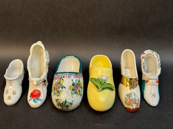 Group Of Porcelain Shoes