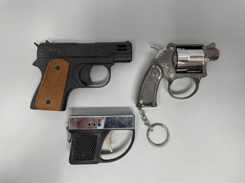 Vintage Gun Lighters Lot