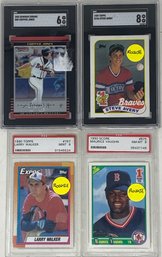 Lot Of Graded Baseball Cards W/ Rookies