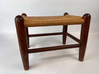 Vintage Woven Footstool