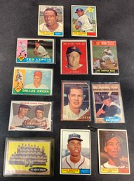 Lot Of (12) 1960s Topps Baseball Cards