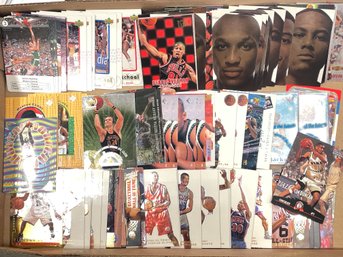 Tray Lot Of 1990s Basketball Cards (54)
