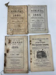 Lot Of Four Antique Almanacs