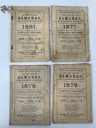 Lot Of Four Antique Almanacs