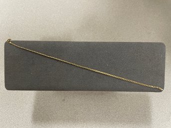 14k Gold Link Bracelet With Lobster Claw Clasp