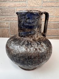 Signed Pottery Pitcher