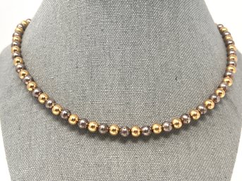 Beaded Sterling Necklace 22.8g