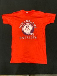 1980s New England Patriots T-shirt Single Sided