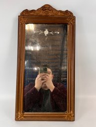 Vintage Wood Frame Mirror
