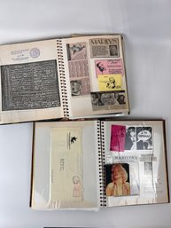 Two Albums Full Of Marilyn Monroe Clippings And More!