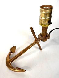 Brass Anchor Table Lamp - No Shade