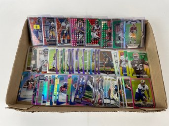 Huge Lot Of Prizm And Refractor Parallels Football Cards