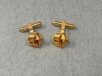 Vintage Christian Dior Braided Rope Cufflinks