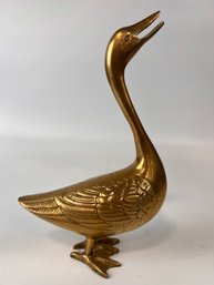 Brass Statue Of A Duck