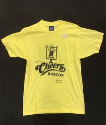 1980s Cheers! Boston Graphic T-shirt With Original Sticker