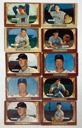 Lot Of (10) 1955 Bowman Baseball Cards