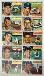 Lot Of (10) 1956 Topps Baseball Cards