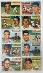 Lot Of (10) 1956 Topps Baseball Cards
