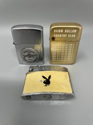 Lot Of Vintage Lighters Including Playboy And More