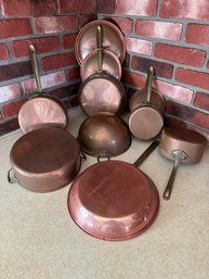 Very Nice Group Of Vintage Copper Pans