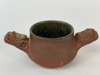 Vintage Signed Pottery Bowl