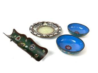 Group Of Cloisonn Vintage And Antique