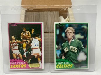 Complete 1981 Topps Basketball Set W/ Bird And Magic First Solo Cards