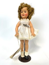 Vintage Shirley Temple Doll On Stand