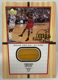 2000 Upper Deck MJs Final Floor Michael Jordan Jumbo Game Used Floor Relic