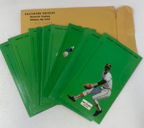 1973 Johnny Pro Push Out Baltimore Orioles Set W/ Mailer