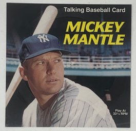 1989 Mickey Mantle Talking Baseball Card Record