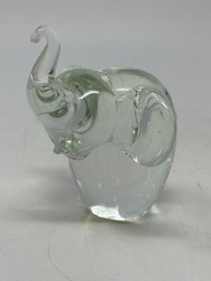 Hand Blown Art Glass Elephant