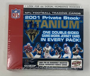Factory Sealed 2001 Private Stock Titanium Football Hobby Box! (Drew Brees Rookie Year)