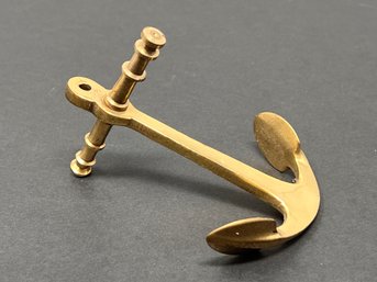 Brass Anchor Paperweight