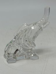 Italian Crystal Elephant Paperweight