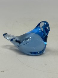 Art Glass Blue Bird Hand Blown