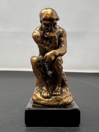 Vintage Bronzed Plaster Statue 'The Thinker'