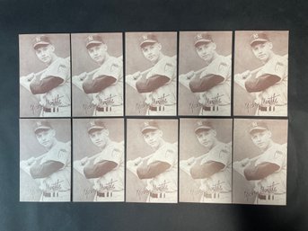 Mickey Mantle Reprint Exhibit Cards Lot